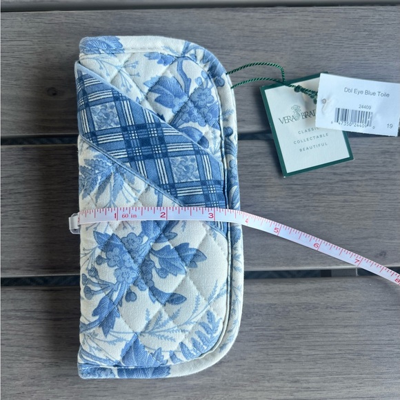 Vintage VERA BRADLEY 2001 Blue Toile Double Eye Case - Picture 9 of 10